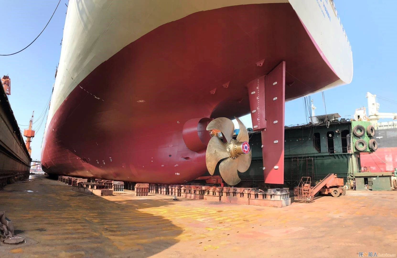 南通中远海运船务完成首个cpp变矩螺旋桨改装项目
