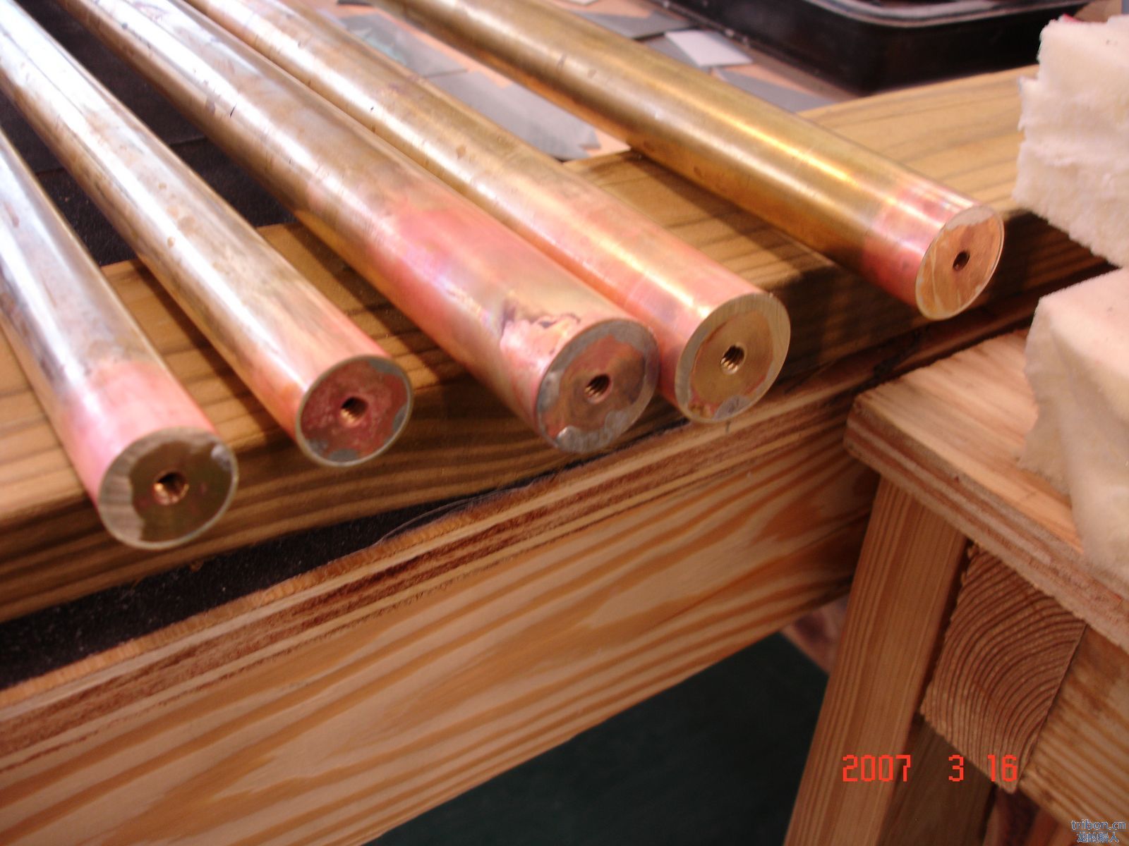 Welded brass leg inserts for mounting.jpg