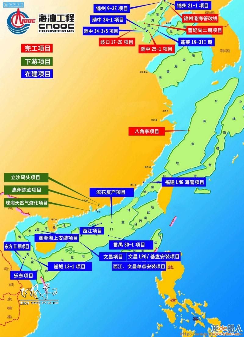 东海油气田分布图图片